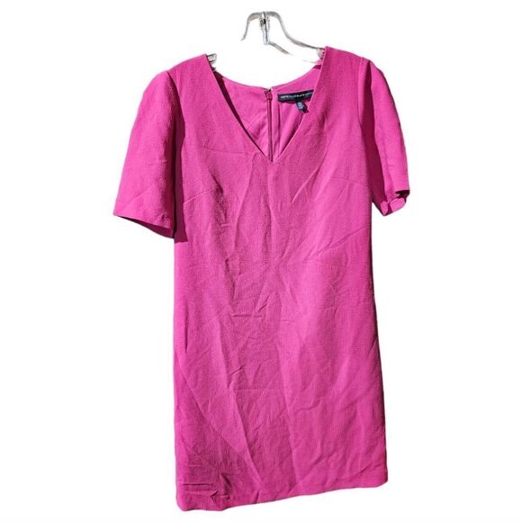 WHITE HOUSE BLACK MARKET Pink Sheath Dress - Size 0 - Picture 1 of 8